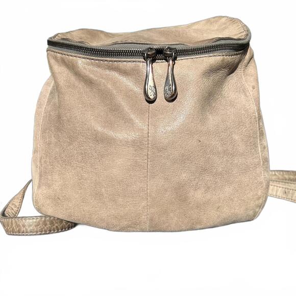 HOBO River Backpack in Taupe Distressed Leather - Picture 1 of 9